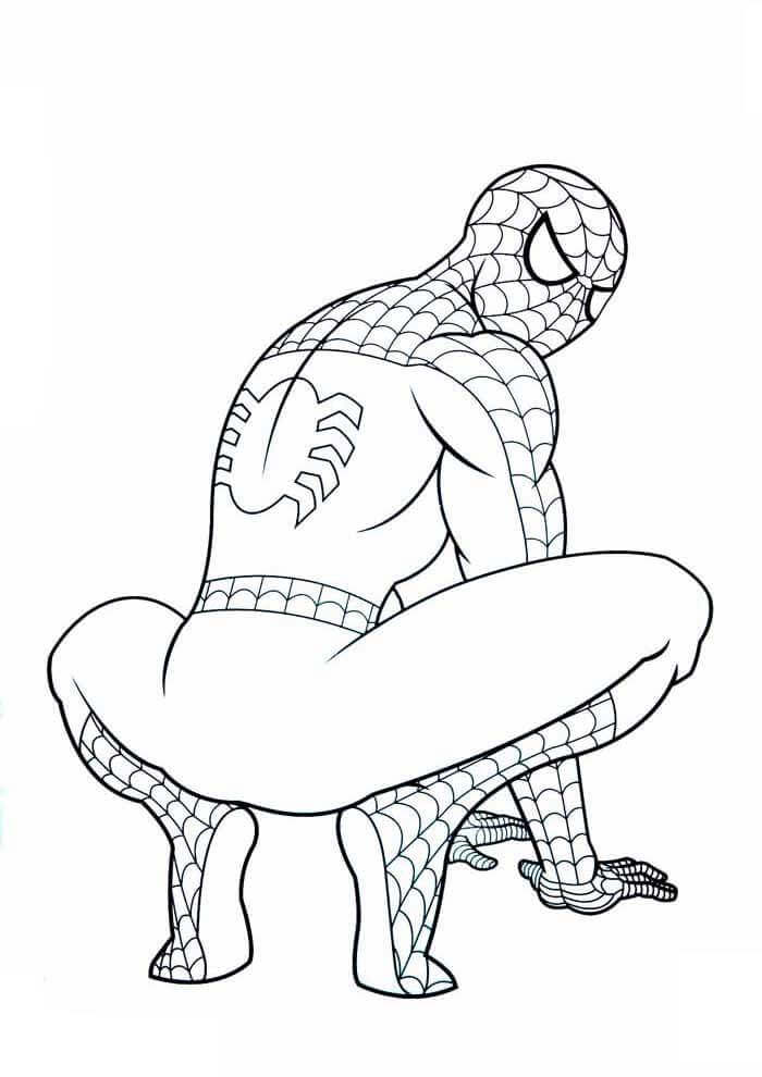 Desenho de Homem-Aranha (Spider-Man) para imprimir