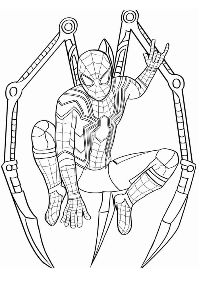 Desenho de Homem-Aranha (Spider-Man) para imprimir