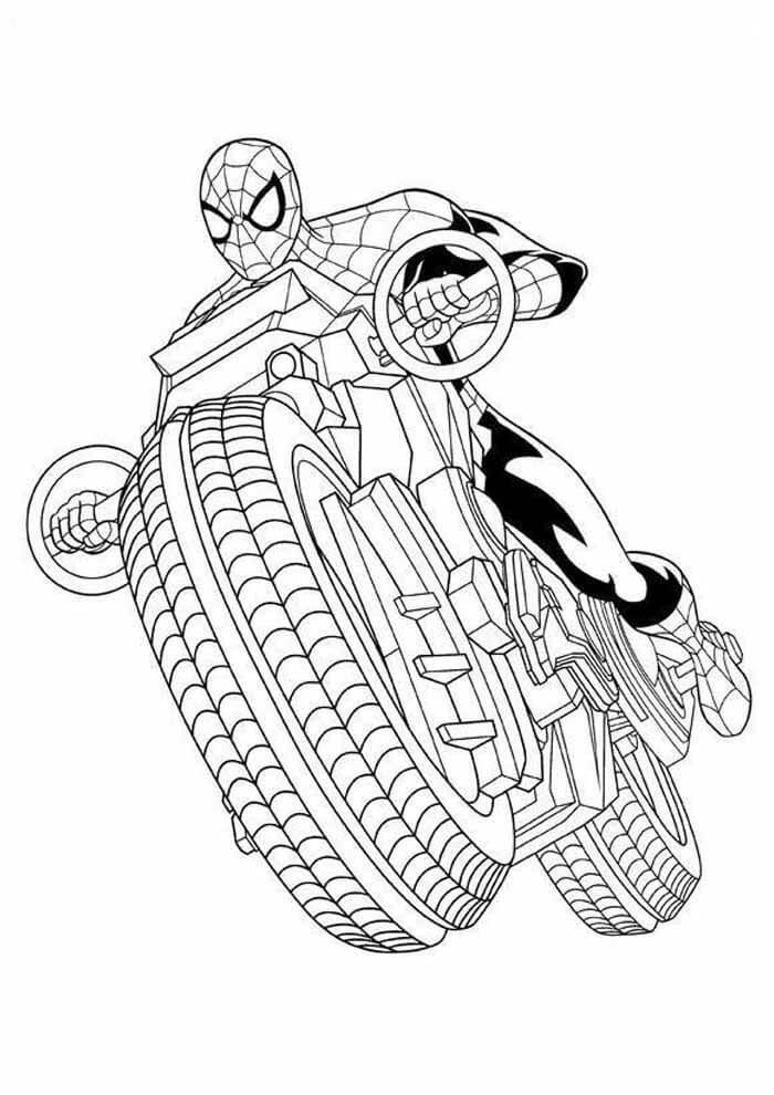 Desenho de Homem-Aranha (Spider-Man) para imprimir