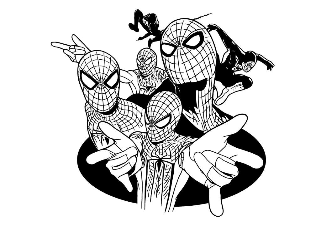 Desenho de Homem-Aranha (Spider-Man) para imprimir