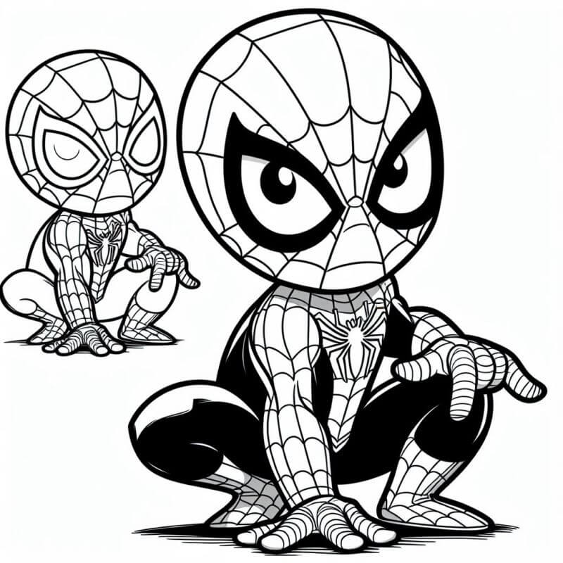Desenho de Homem-Aranha (Spider-Man) para imprimir