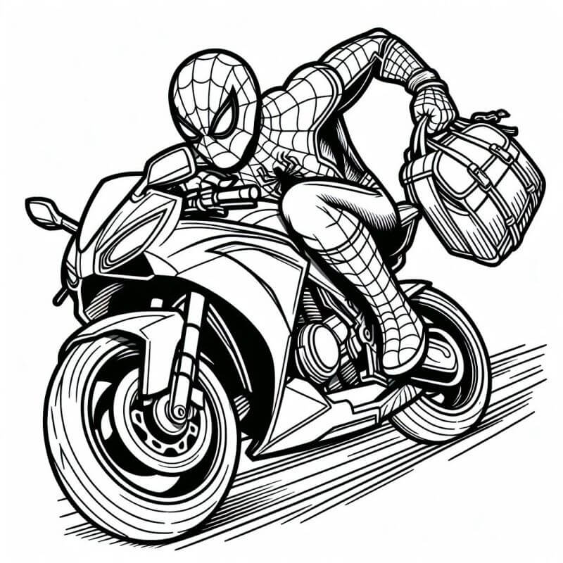 Desenho de Homem-Aranha (Spider-Man) para imprimir