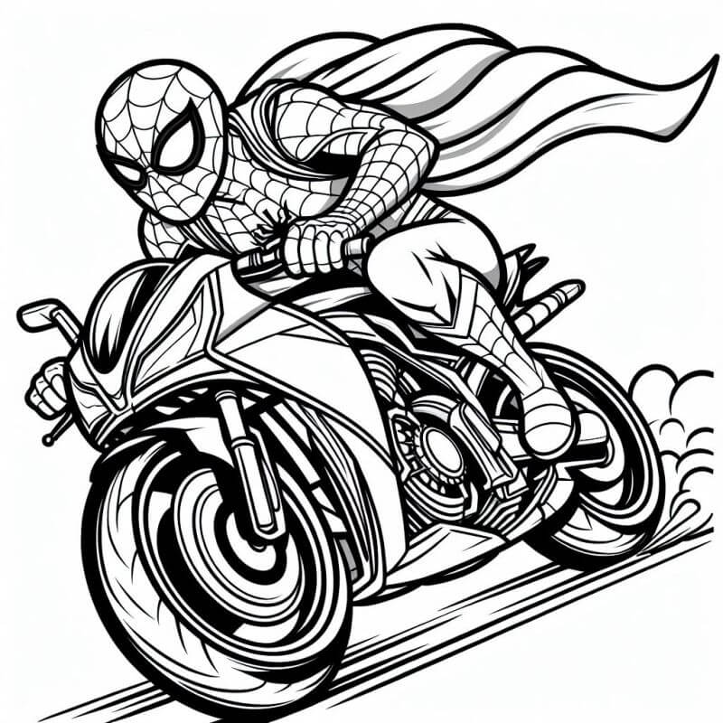 Desenho de Homem-Aranha (Spider-Man) para imprimir