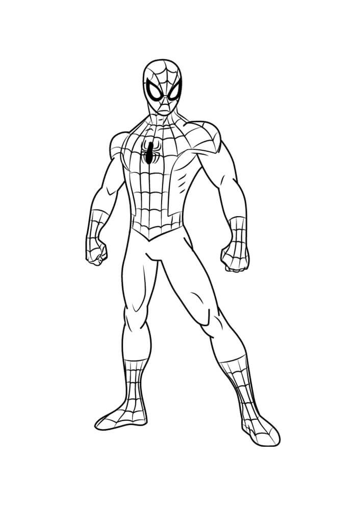 Desenho de Homem-Aranha (Spider-Man) para imprimir