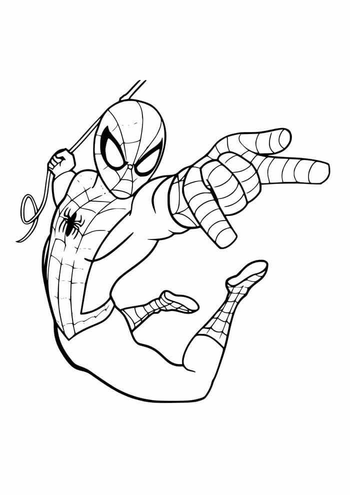 Desenho de Homem-Aranha (Spider-Man) para imprimir