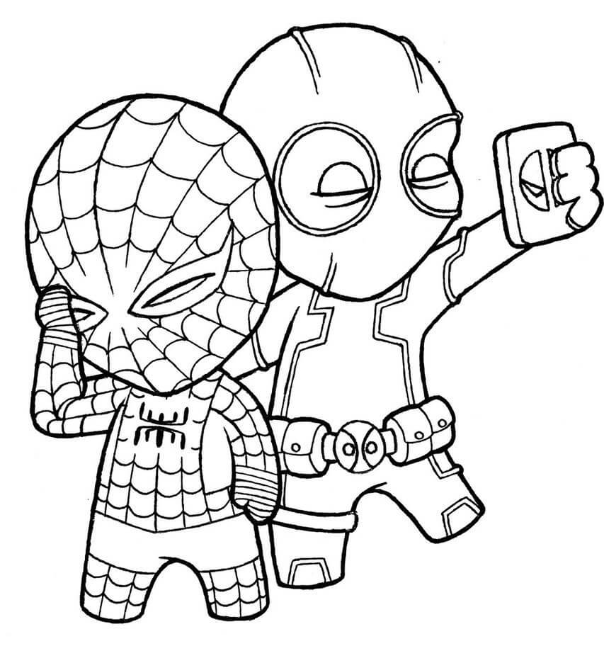 Desenho de Homem-Aranha (Spider-Man) para imprimir