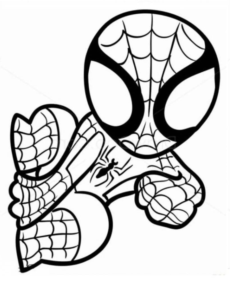 Desenho de Homem-Aranha (Spider-Man) para imprimir