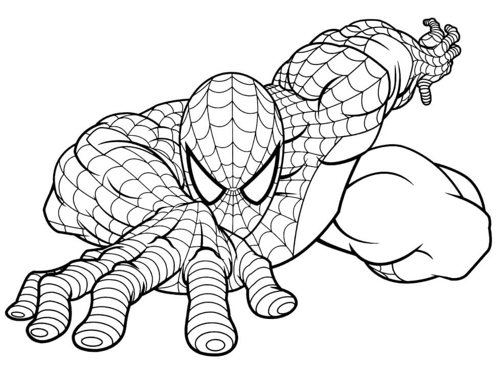 Desenho de Homem-Aranha (Spider-Man) para imprimir