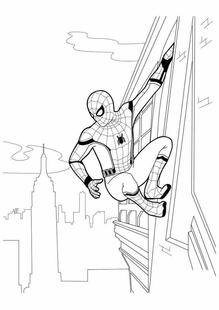 Desenho de Homem-Aranha (Spider-Man) para imprimir