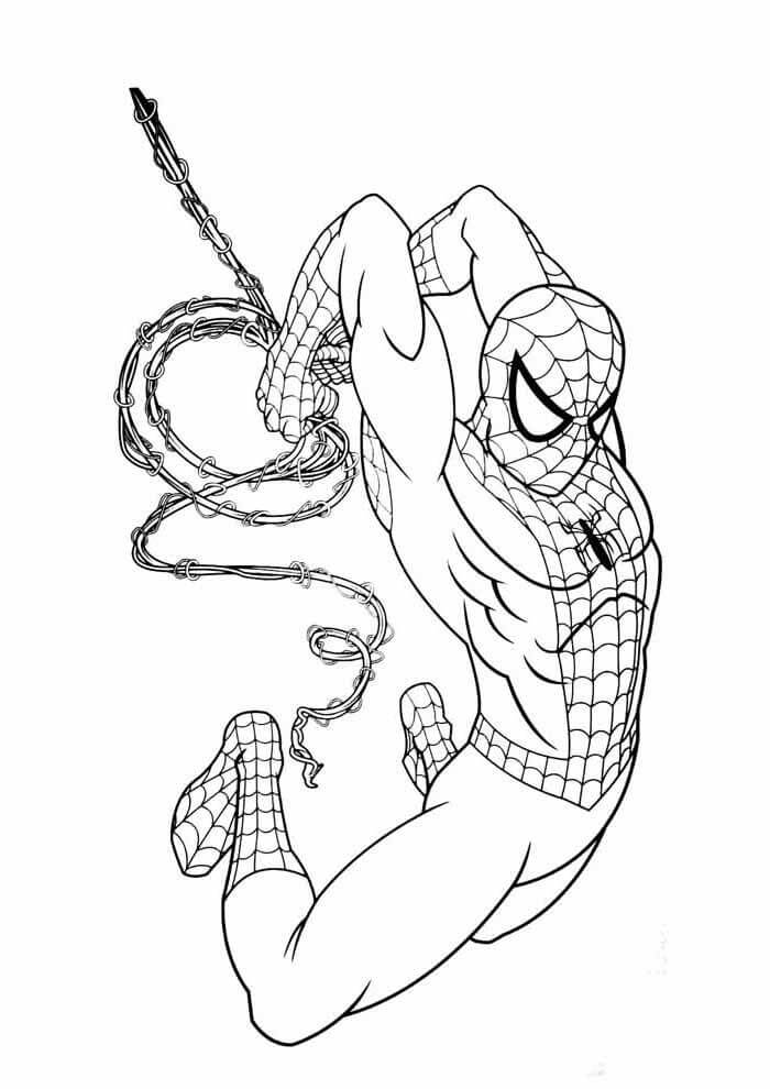 Desenho de Homem-Aranha (Spider-Man) para imprimir