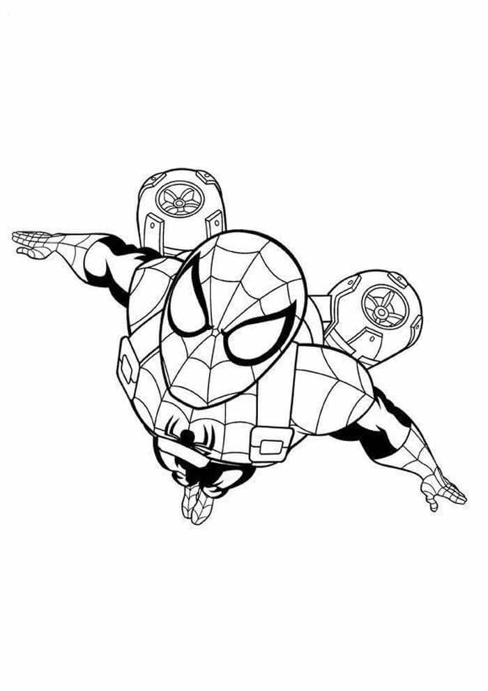 Desenho de Homem-Aranha (Spider-Man) para imprimir