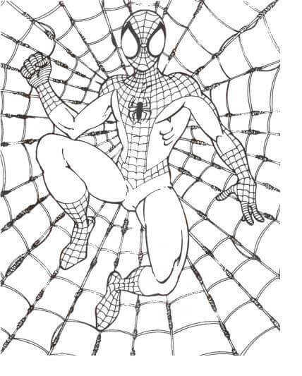 Desenho de Homem-Aranha (Spider-Man) para imprimir