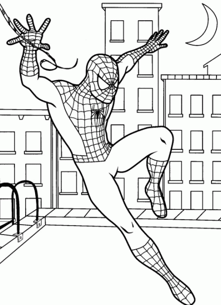 Desenho de Homem-Aranha (Spider-Man) para imprimir