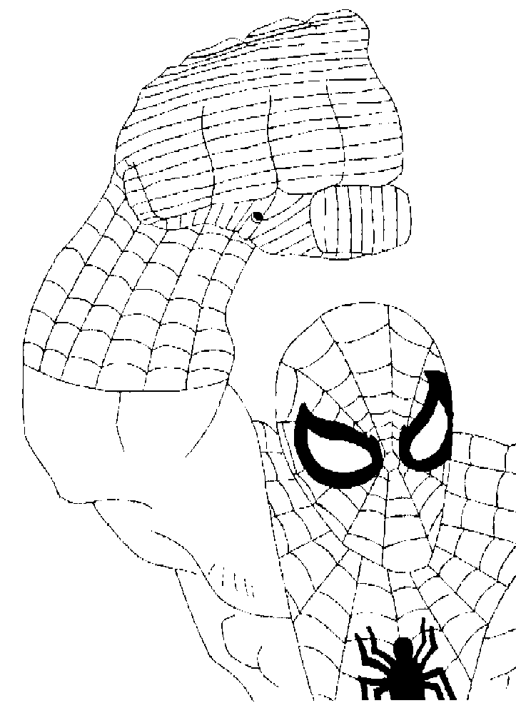 Desenho de Homem-Aranha (Spider-Man) para imprimir