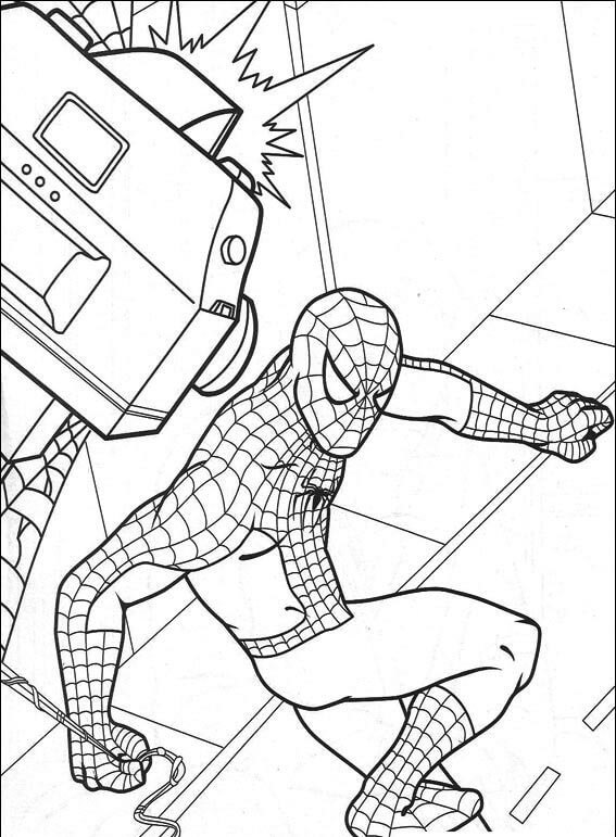 Desenho de Homem-Aranha (Spider-Man) para imprimir