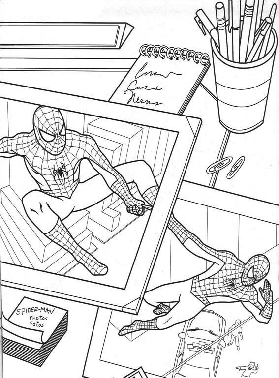 Desenho de Homem-Aranha (Spider-Man) para imprimir