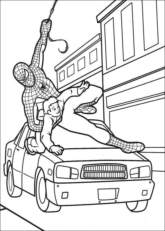 Desenho de Homem-Aranha (Spider-Man) para imprimir
