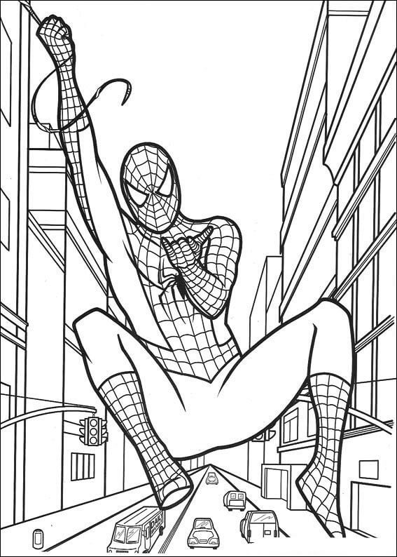 Desenho de Homem-Aranha (Spider-Man) para imprimir
