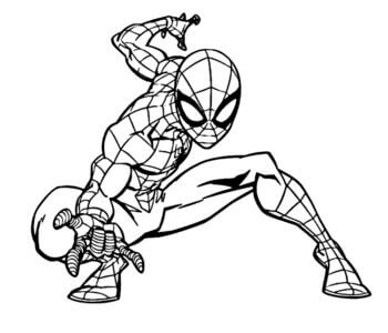 Desenho de Homem-Aranha (Spider-Man) para imprimir