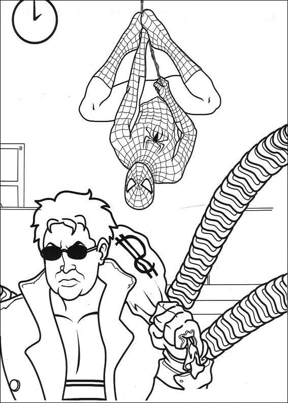 Desenho de Homem-Aranha (Spider-Man) para imprimir