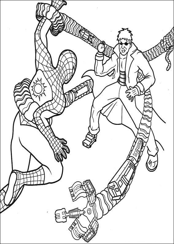 Desenho de Homem-Aranha (Spider-Man) para imprimir
