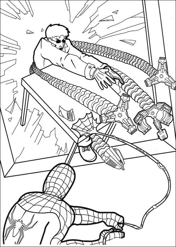 Desenho de Homem-Aranha (Spider-Man) para imprimir