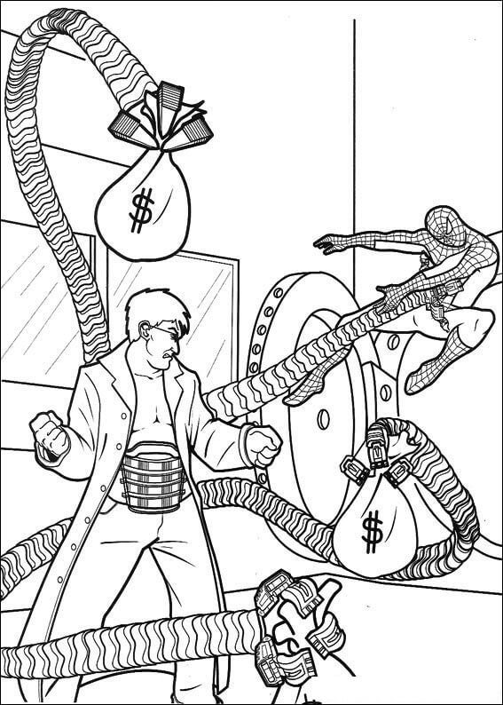 Desenho de Homem-Aranha (Spider-Man) para imprimir