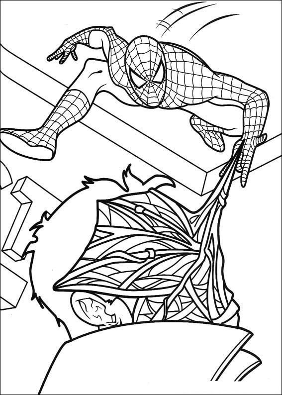 Desenho de Homem-Aranha (Spider-Man) para imprimir