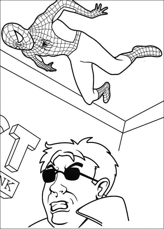 Desenho de Homem-Aranha (Spider-Man) para imprimir