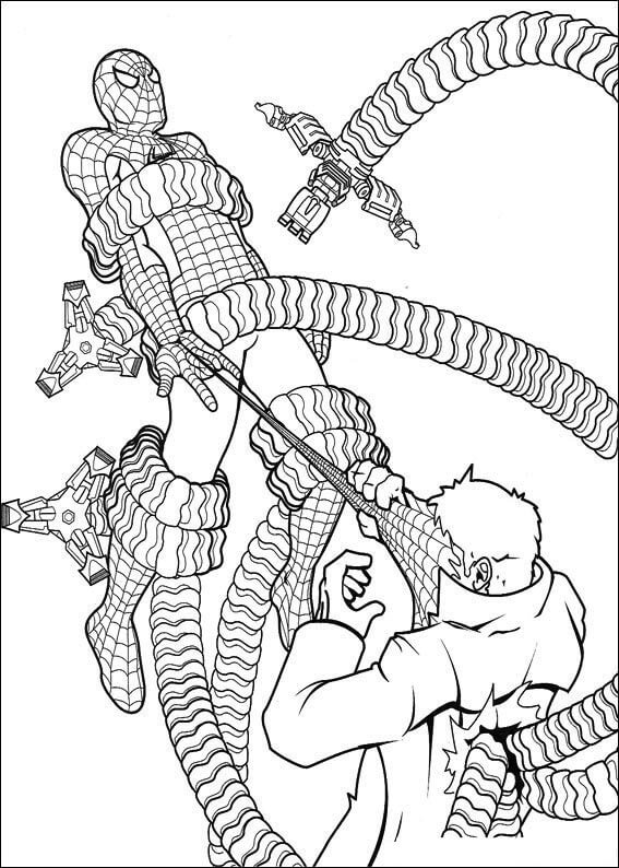 Desenho de Homem-Aranha (Spider-Man) para imprimir