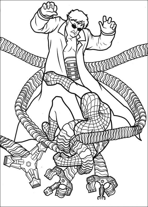 Desenho de Homem-Aranha (Spider-Man) para imprimir