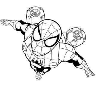 Desenho de Homem-Aranha (Spider-Man) para imprimir