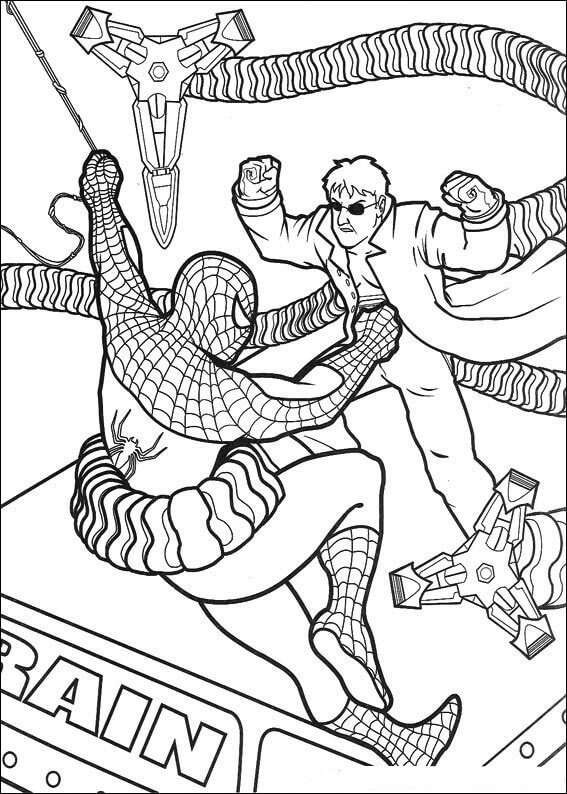 Desenho de Homem-Aranha (Spider-Man) para imprimir