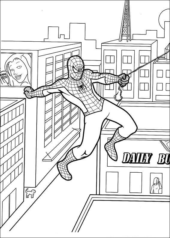 Desenho de Homem-Aranha (Spider-Man) para imprimir