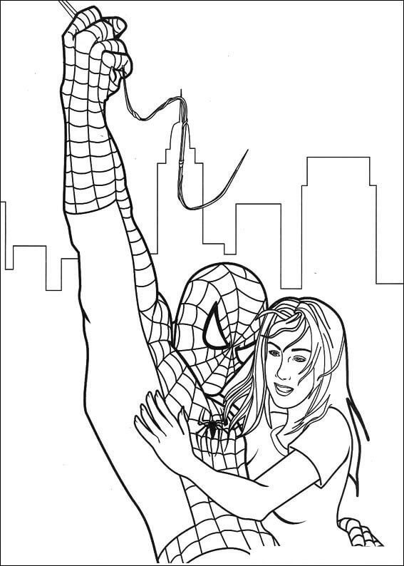 Desenho de Homem-Aranha (Spider-Man) para imprimir