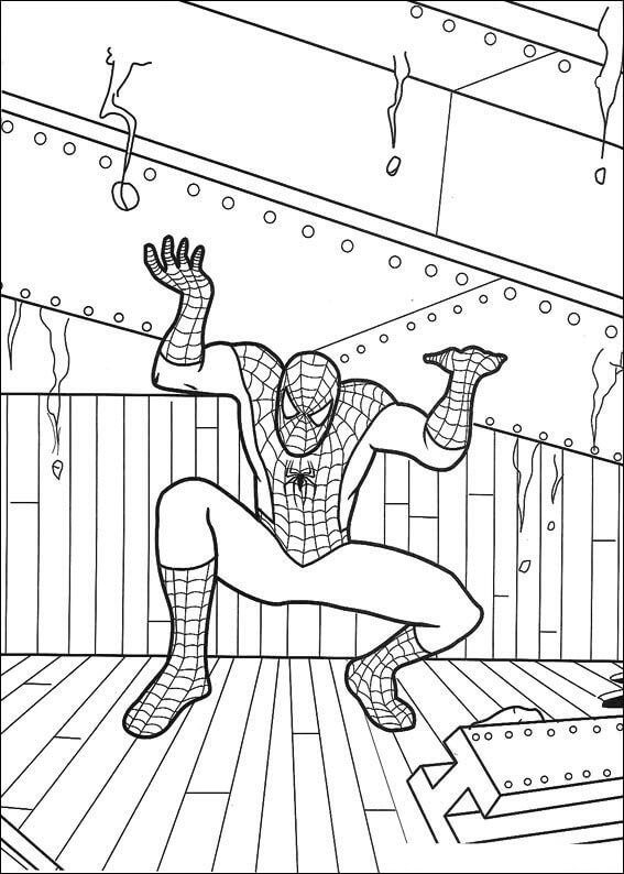 Desenho de Homem-Aranha (Spider-Man) para imprimir