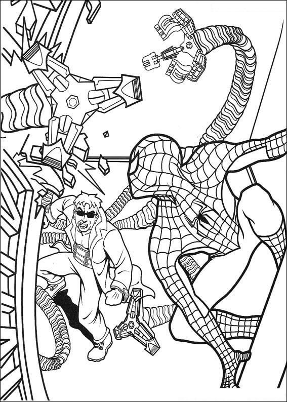 Desenho de Homem-Aranha (Spider-Man) para imprimir
