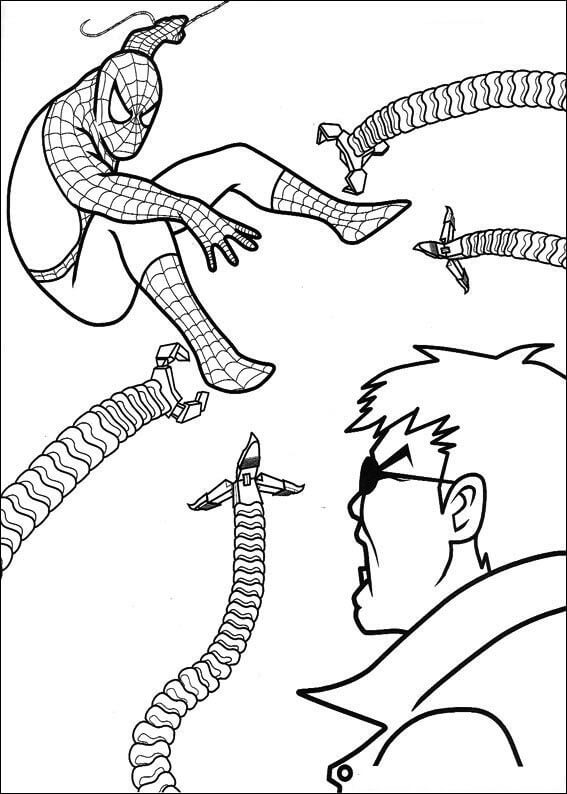 Desenho de Homem-Aranha (Spider-Man) para imprimir