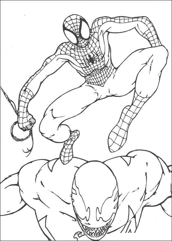 Desenho de Homem-Aranha (Spider-Man) para imprimir