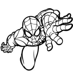 Desenho de Homem-Aranha (Spider-Man) para imprimir