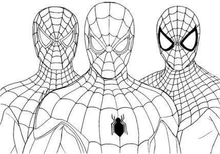 Desenho de Homem-Aranha (Spider-Man) para imprimir