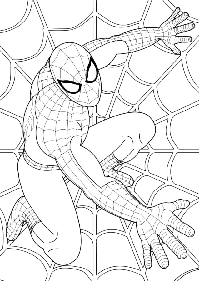 Desenho de Homem-Aranha (Spider-Man) para imprimir