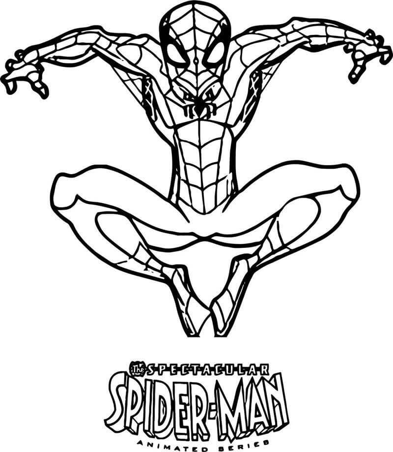 Desenho de Homem-Aranha (Spider-Man) para imprimir