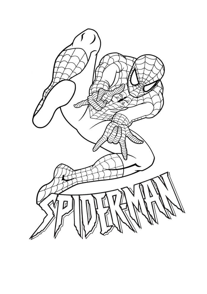 Desenho de Homem-Aranha (Spider-Man) para imprimir