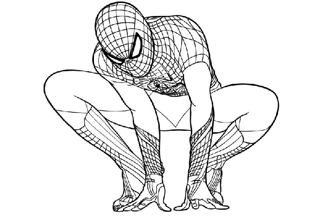 Desenho de Homem-Aranha (Spider-Man) para imprimir