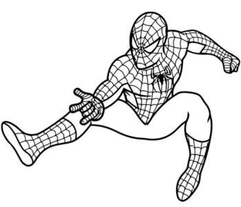 Desenho de Homem-Aranha (Spider-Man) para imprimir