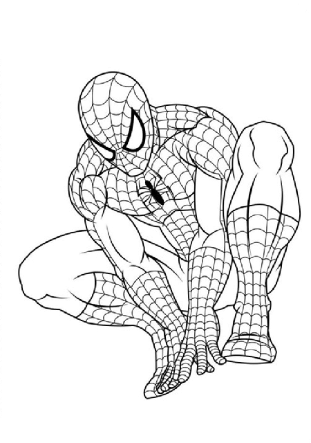 Desenho de Homem-Aranha (Spider-Man) para imprimir