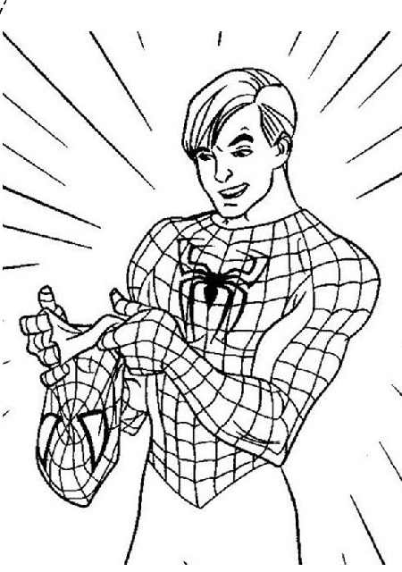 Desenho de Homem-Aranha (Spider-Man) para imprimir