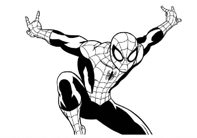 Desenho de Homem-Aranha (Spider-Man) para imprimir