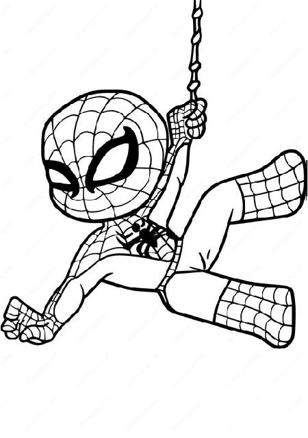 Desenho de Homem-Aranha (Spider-Man) para imprimir
